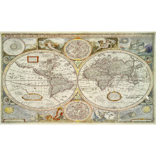Рисунок - Средневековая карта мира. №-36p